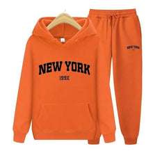 Load image into Gallery viewer, New York Pullover Sweatpants Hoodie Sportswear Suit
