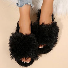 Load image into Gallery viewer, Fluffy Slippers Female Winter Wear
