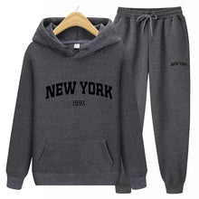 Load image into Gallery viewer, New York Pullover Sweatpants Hoodie Sportswear Suit
