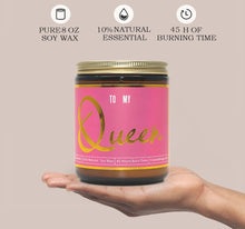 Load image into Gallery viewer, To My Queen Candle- Relaxing Lavender Scented Candle Gift
