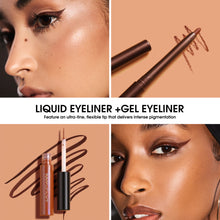 Load image into Gallery viewer, Make-up Eyeliner Liquid  And Gel Pen Combination Set
