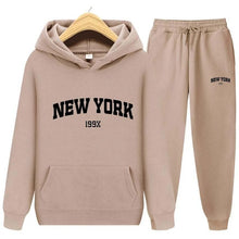 Load image into Gallery viewer, New York Pullover Sweatpants Hoodie Sportswear Suit
