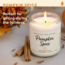 Load image into Gallery viewer, WAX &amp; WIT Fall Candles, Autumn Pumpkin Spice Scented Candles
