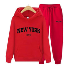 Load image into Gallery viewer, New York Pullover Sweatpants Hoodie Sportswear Suit
