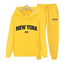 Load image into Gallery viewer, New York Pullover Sweatpants Hoodie Sportswear Suit
