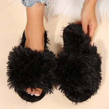 Load image into Gallery viewer, Fluffy Slippers Female Winter Wear
