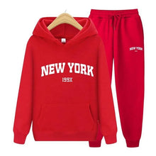 Load image into Gallery viewer, New York Pullover Sweatpants Hoodie Sportswear Suit
